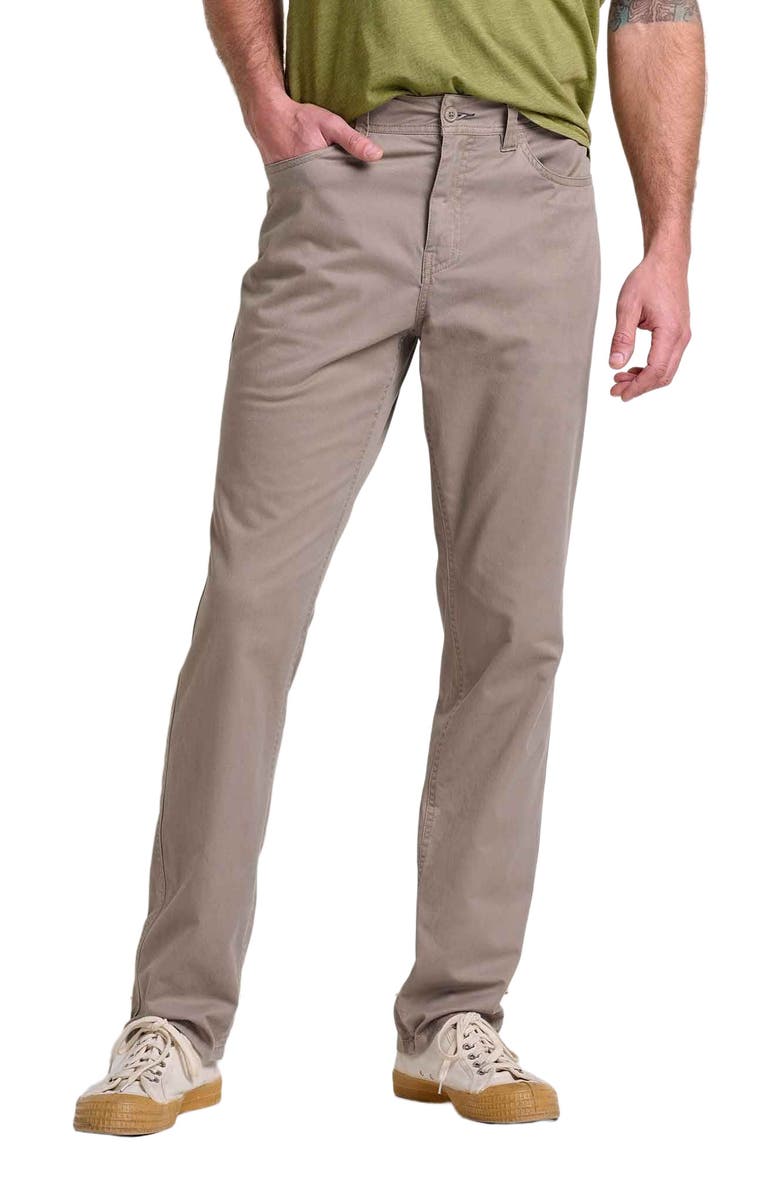 Toad & Co Mission Ridge 5 Pocket Lean Pant, Main, color, Dark Chino