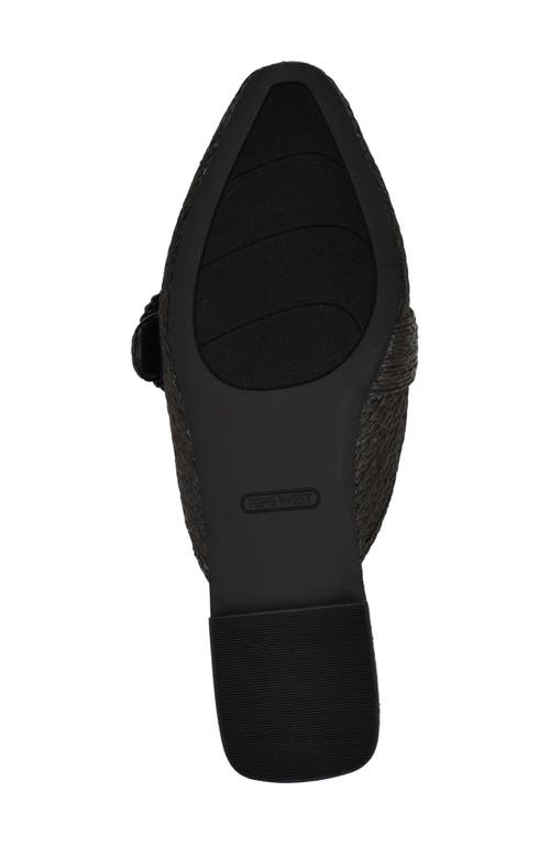 Nine West Caspe Woven Mule In Black
