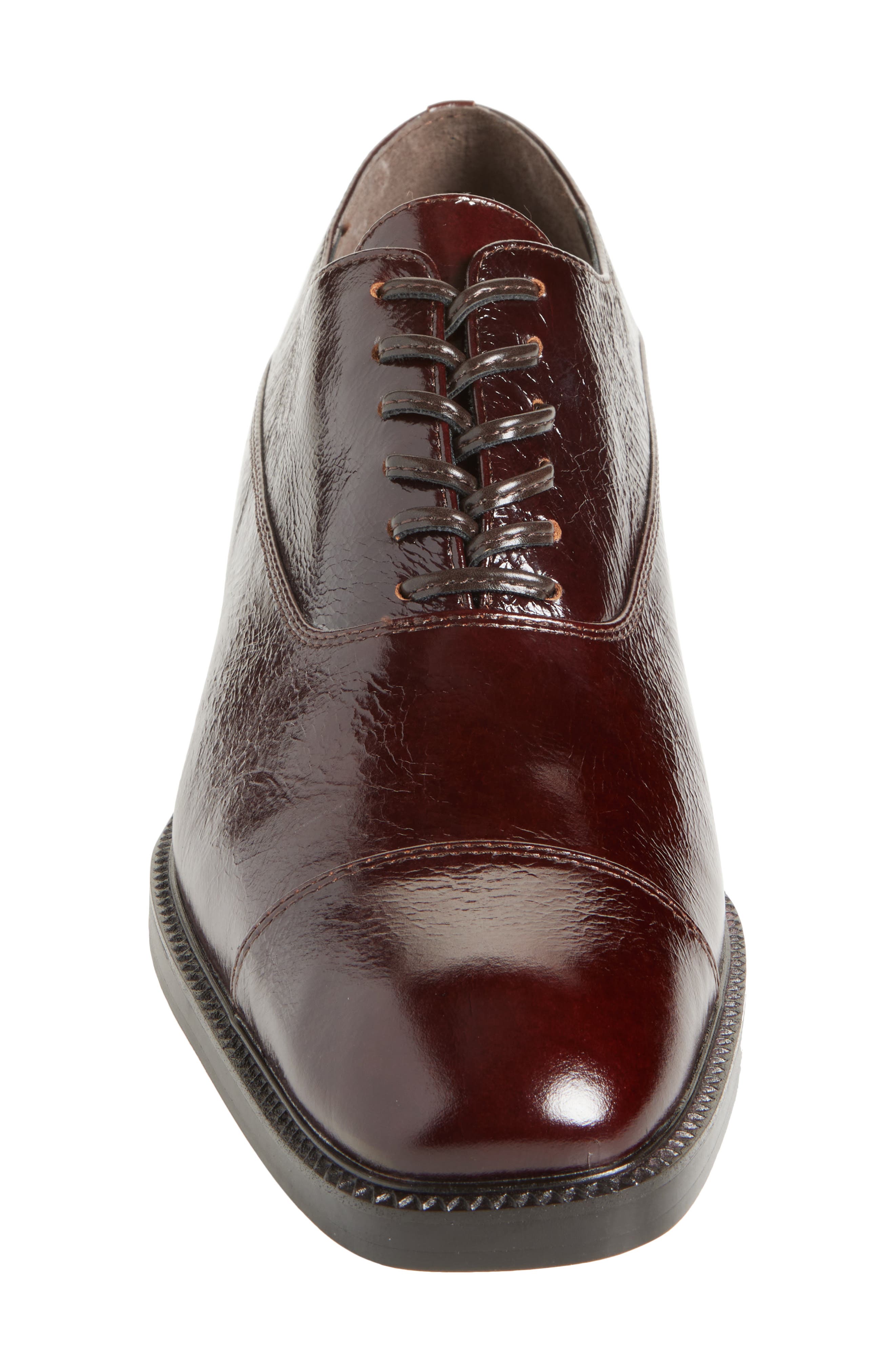 Jeffrey Campbell Thatch Cap Toe Oxford Pump, Alternate, color, Coffee Crinkle