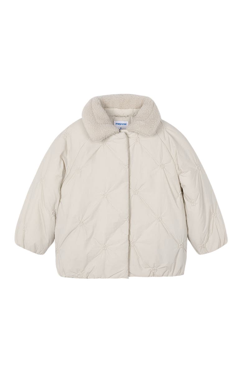Mayoral Puffer Jacket, Main, color, Cream