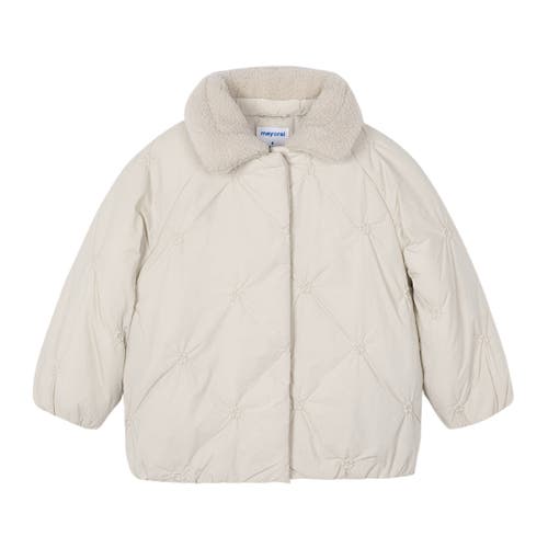 Mayoral Puffer Jacket in Cream 