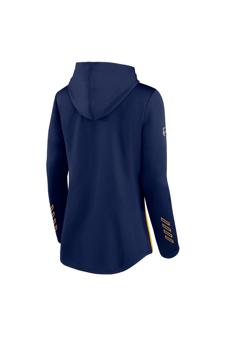 Women's Fanatics Branded Navy/Gold St. Louis Blues Authentic Pro Locker Room Pullover Hoodie, Alternate, color, Navy