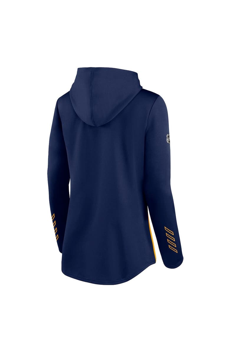 FANATICS Women's Fanatics Branded Navy/Gold St. Louis Blues Authentic Pro Locker Room Pullover Hoodie, Alternate, color, 