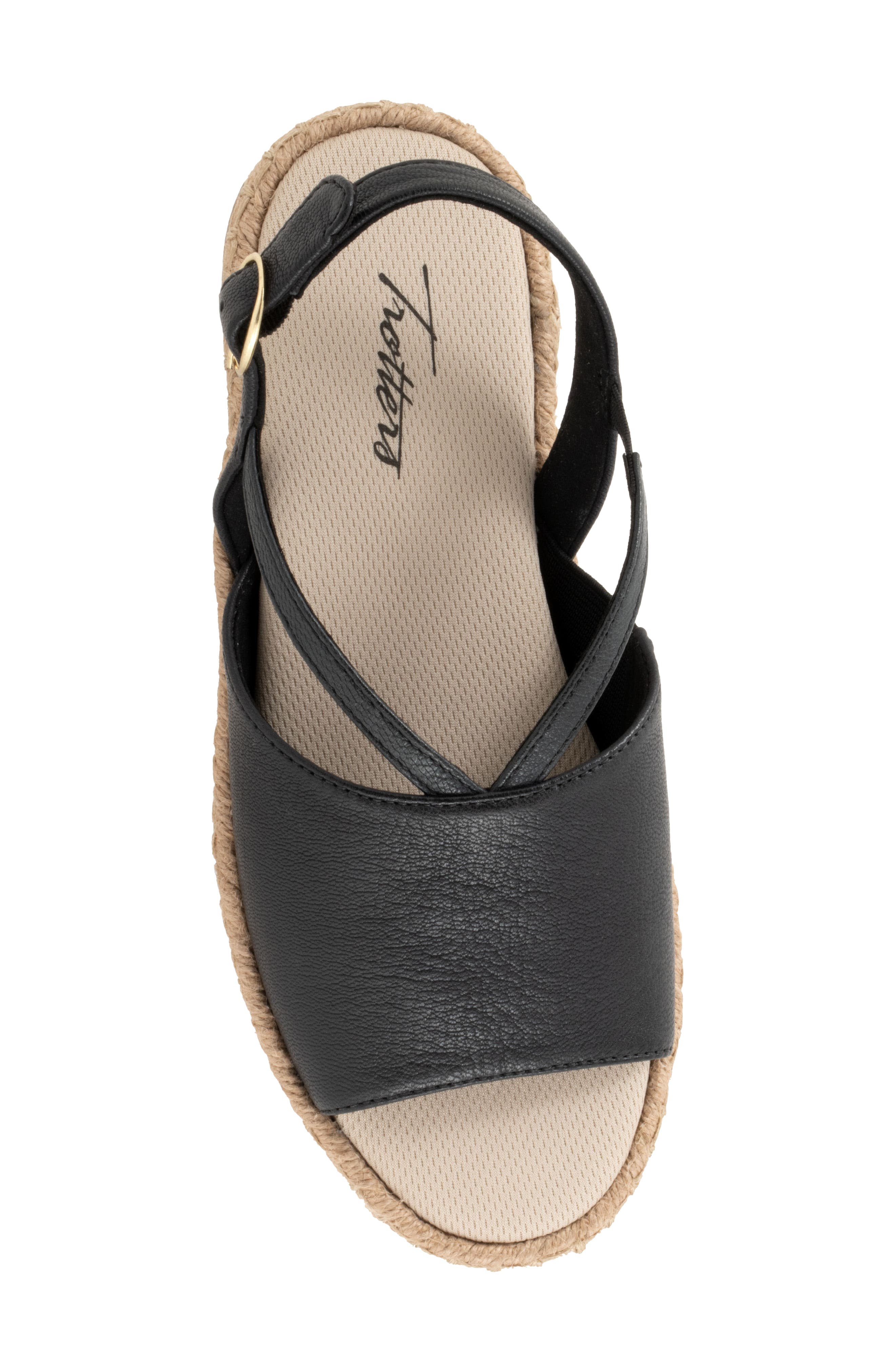 Trotters Pepper Slingback Espadrille Sandal, Alternate, color, Black