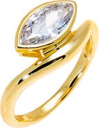 BY ADINA EDEN CZ Marquise Swirled Pinky Ring