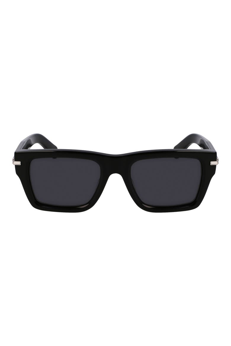 Prisma 53mm Modified Rectangular Sunglasses, Main, color, BLACK