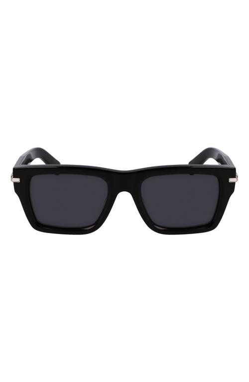 Ferragamo Geometric Frame Sunglasses In Black