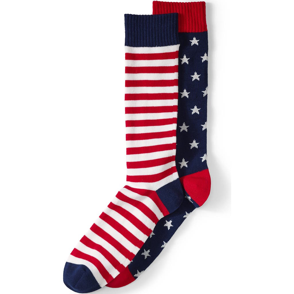 Lands' End Novelty Crew Socks