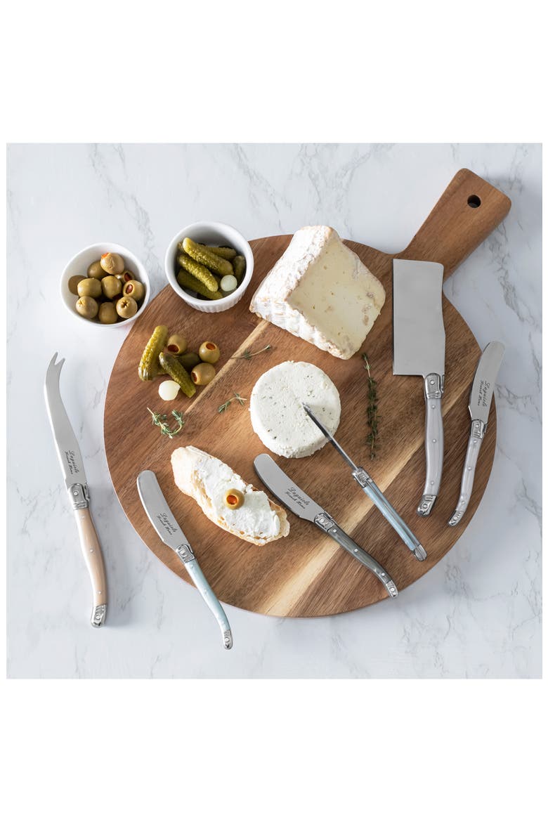 Laguiole Cheese Board & Tools Set, Alternate, color, PEARLIZED MULTICOLOR