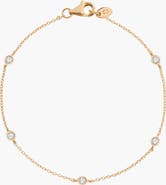 Aurate New York Lab Grown Sapphire Station Bracelet