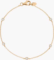 Aurate New York Lab Grown Sapphire Station Bracelet