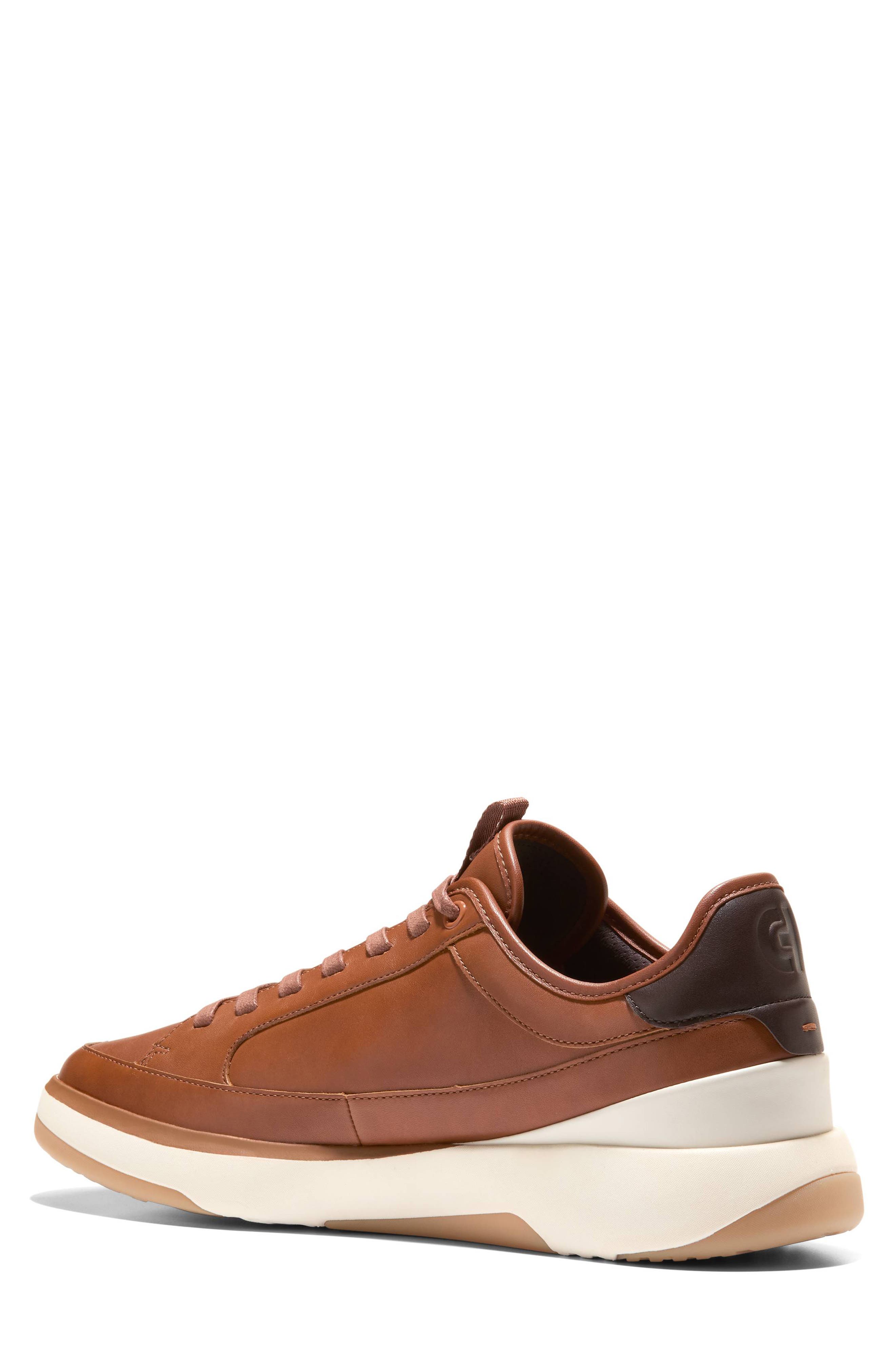Cole Haan GrandPrø All Day Court Sneaker, Alternate, color, Brit Tan Dk Choc