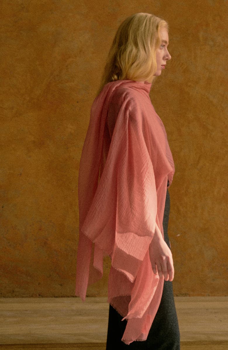 Lost Pattern Featherlight Cashmere Shawl, Alternate, color, 