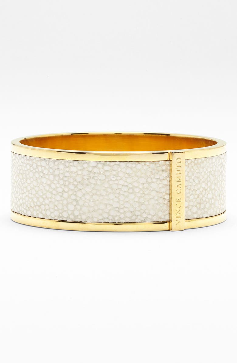 Vince Camuto Leather Bangle, Main, color, 