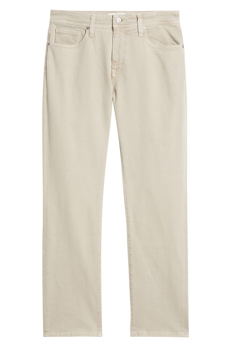 Slim Straight Leg Jeans, Alternate, color, TAN OXFORD