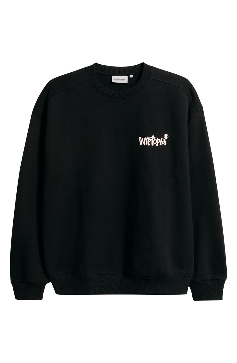 Carhartt Work In Progress Wiptopia Graphic Sweatshirt, Alternate, color, Black