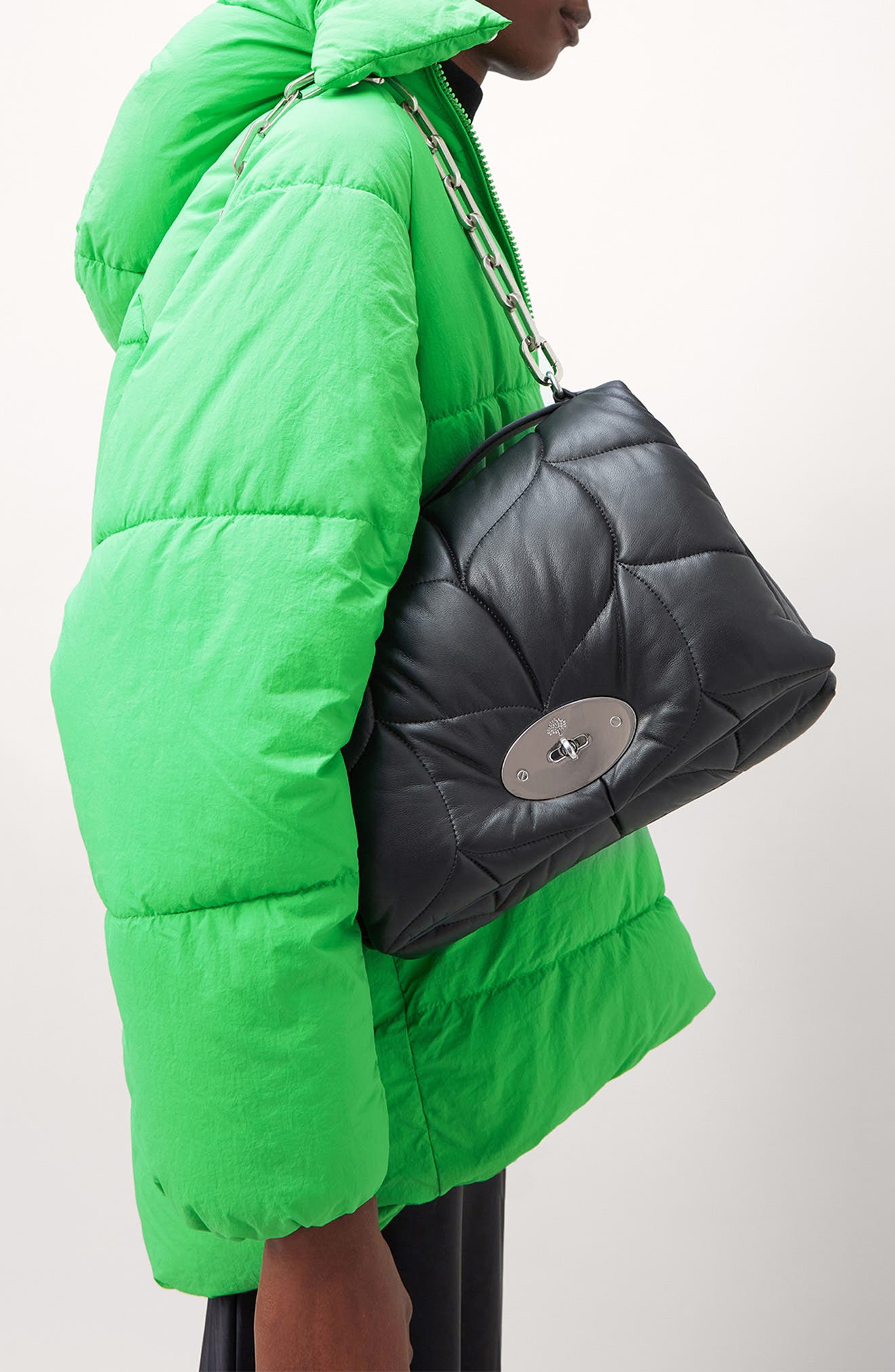 Mulberry Softie Quilted Leather Shoulder Bag, Alternate, color, 