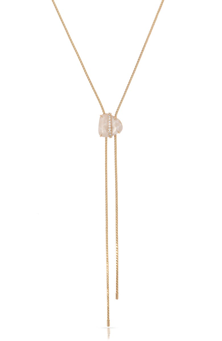 Ettika Solstice Bolo Necklace, Alternate, color, Bone