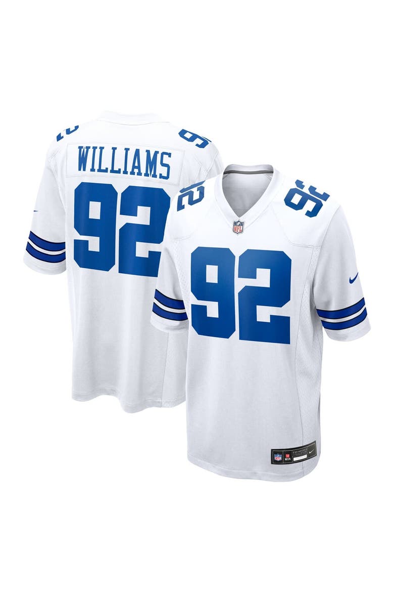 Men's Nike Quinnen Williams White Dallas Cowboys Game Jersey, Main, color, White