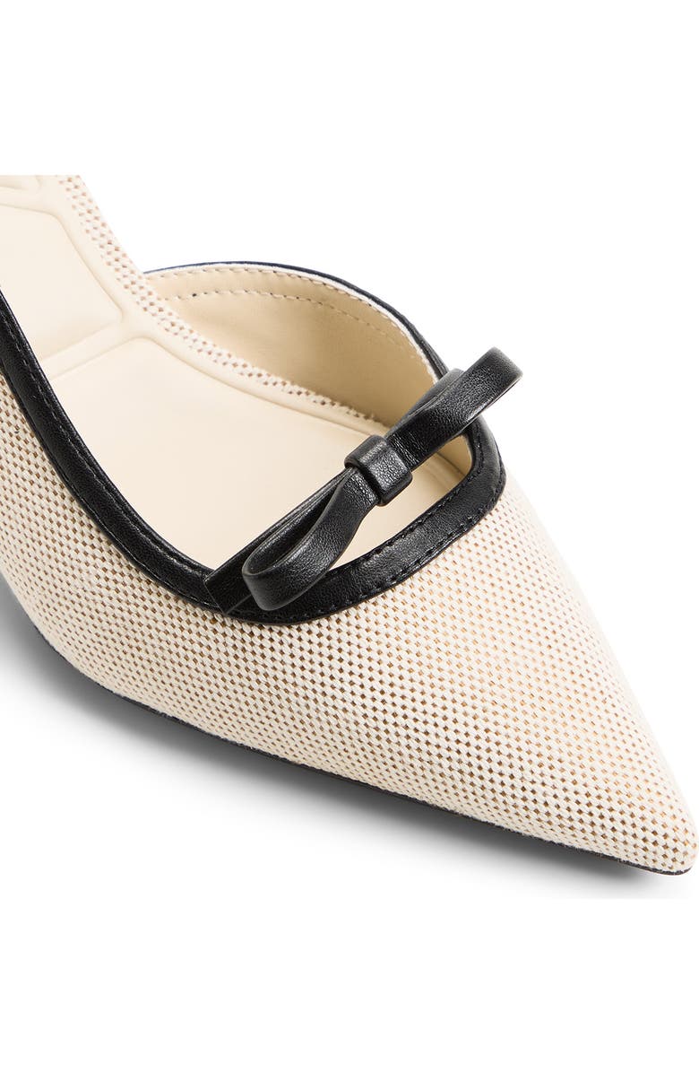 ALDO Philipa Slingback Half d'Orsay Pointed Toe Pump, Alternate, color, Beige Combo