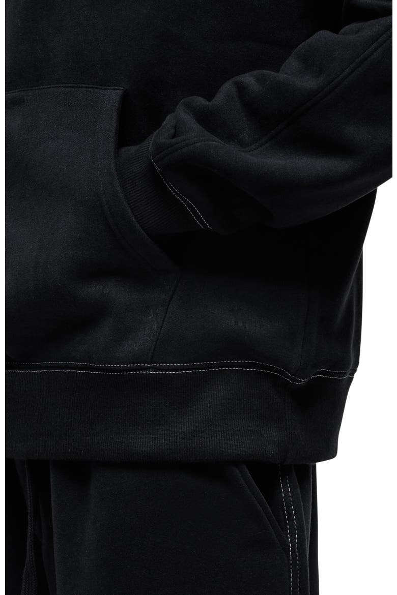 Dakota Relaxed Hoodie, Alternate, color, BLACK