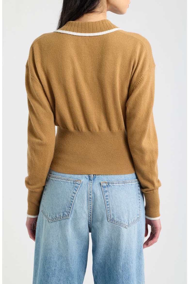 Fallon Wool & Cashmere Sweater, Alternate, color, CAMEL