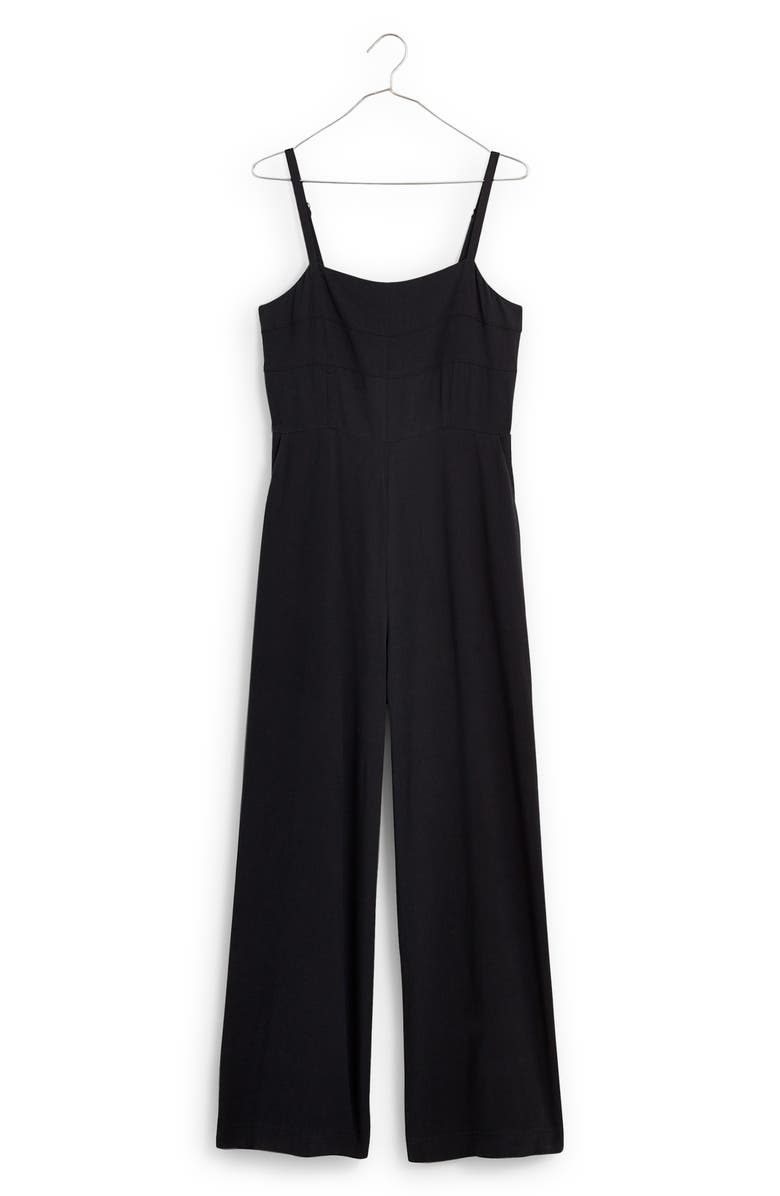 Madewell Amira Wide Leg Twill Jumpsuit, Alternate, color, 