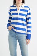 SHIRTY Rugby Stripe Cotton Sweatshirt