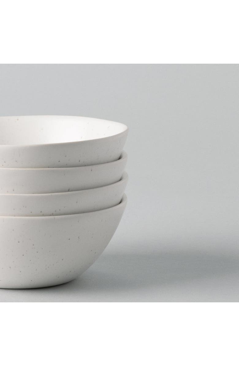Fable The Dessert Set of 4 Bowls, Alternate, color, Speckled White