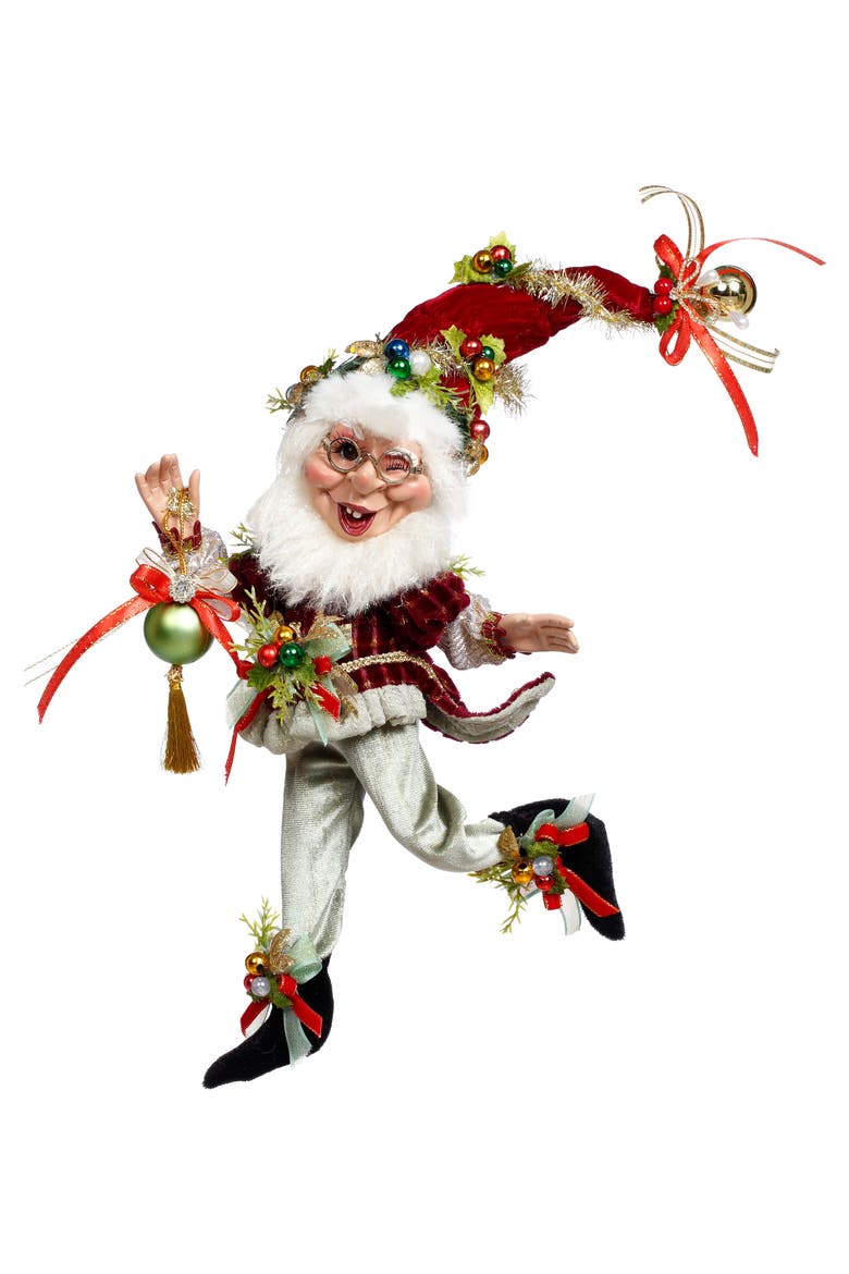Ornament Elf, Small, Main, color, Burgundy