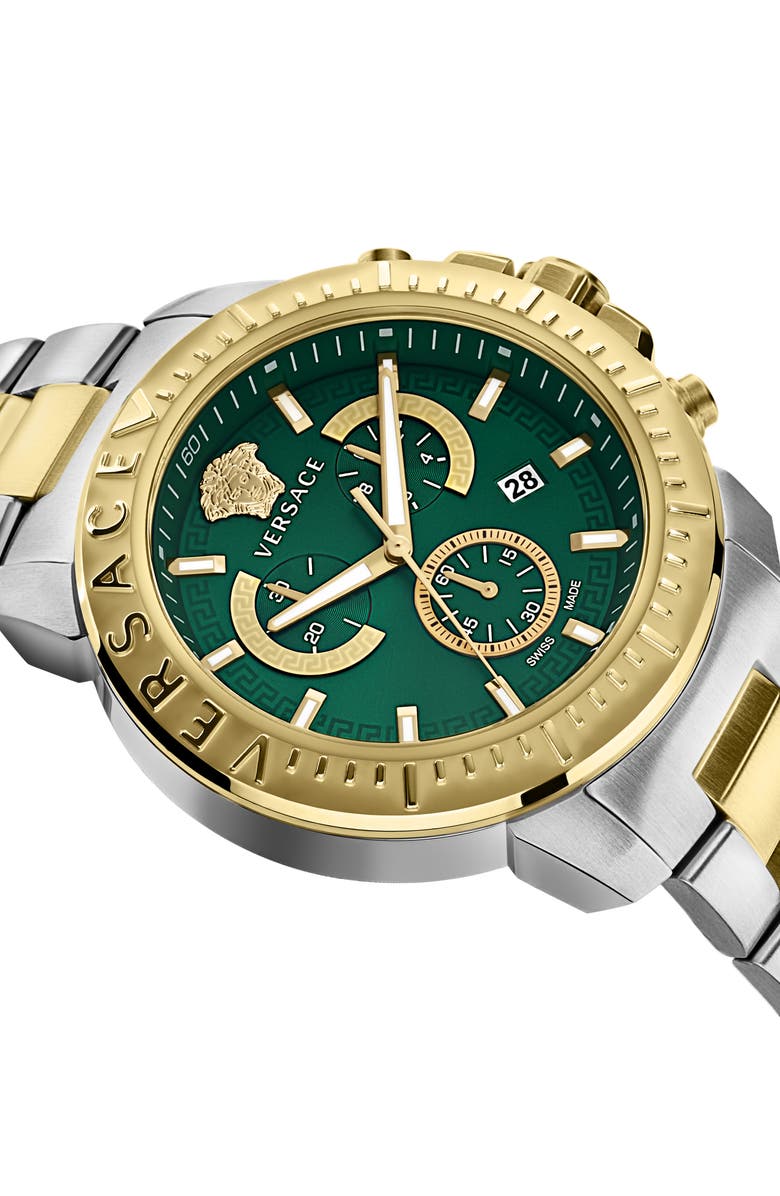 Versace New Chronograph Bracelet Watch, 45mm, Alternate, color,