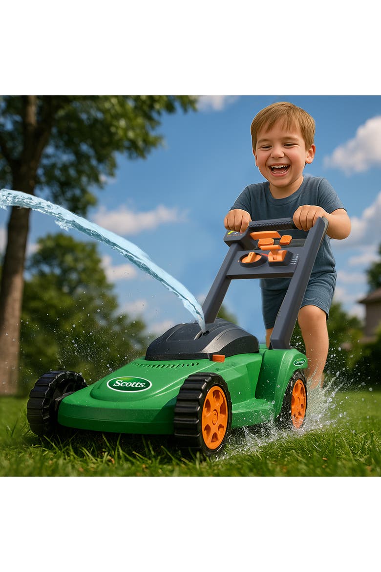 Water squirting lawn mower, Alternate, color, Multicolor