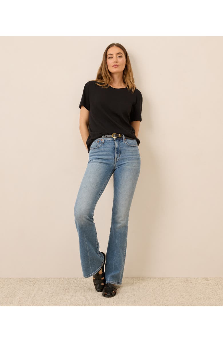 Pact Organic Cotton Featherweight Slub Relaxed Tee, Alternate, color, Black