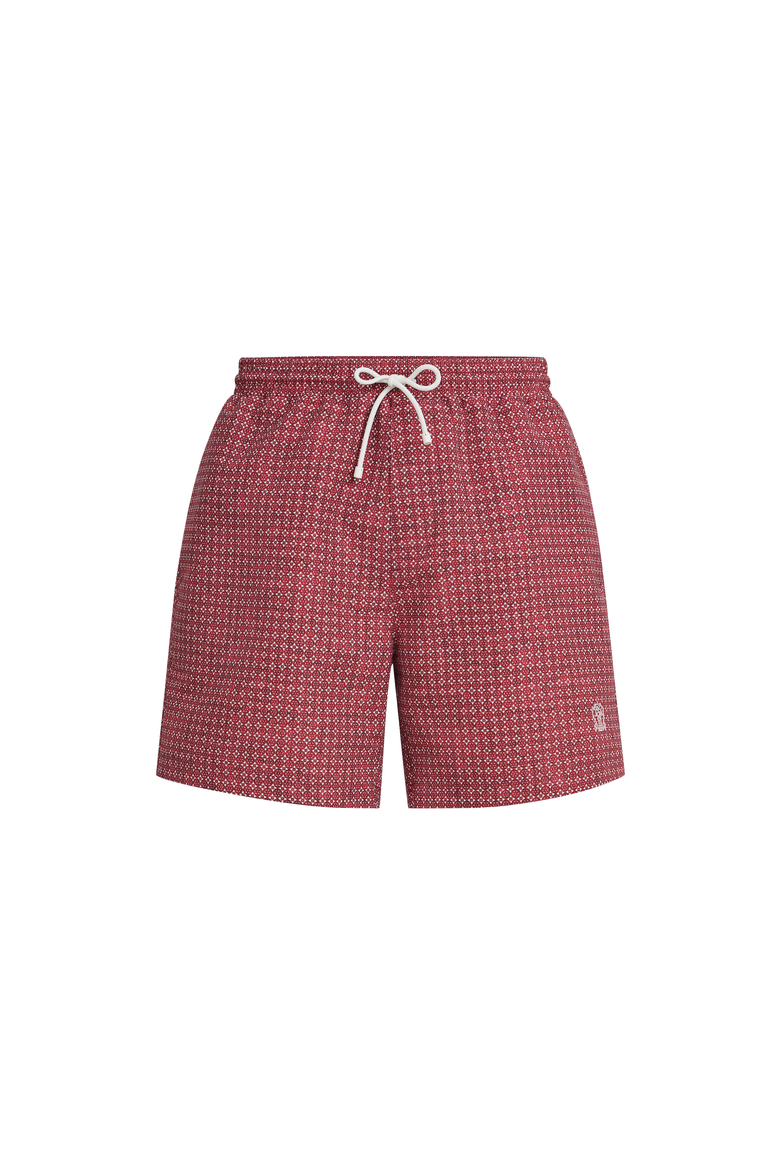 Nylon swim shorts, Alternate, color, Cherry