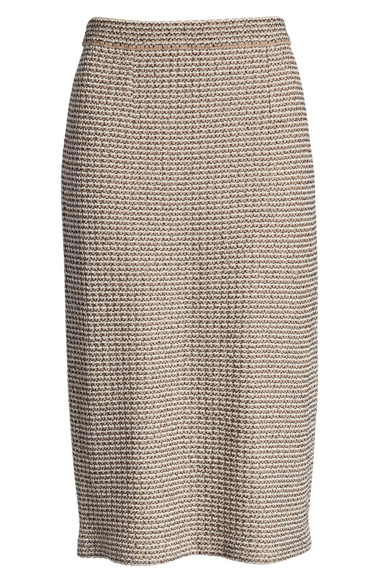 Ming Wang Tweed Knit Pencil Skirt, Alternate, color,