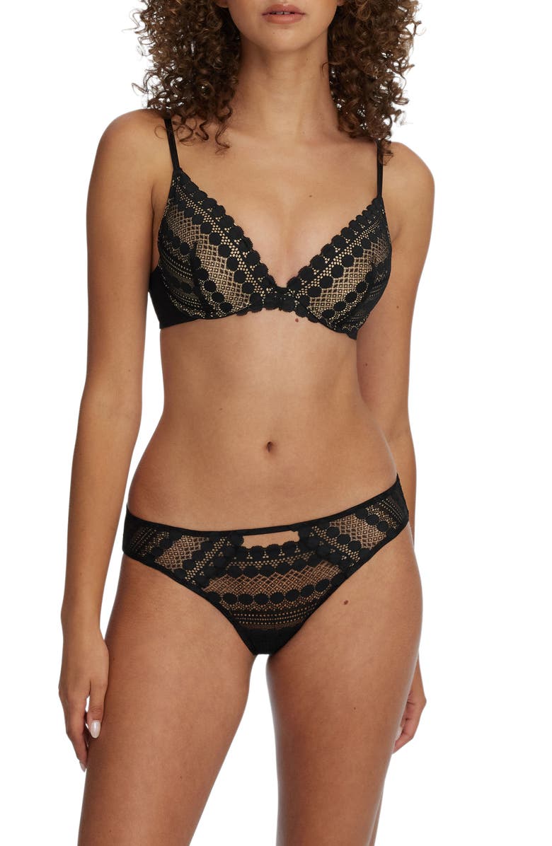 Skarlett Blue Seduced Lace Underwire Push-Up Bra, Alternate, color, 