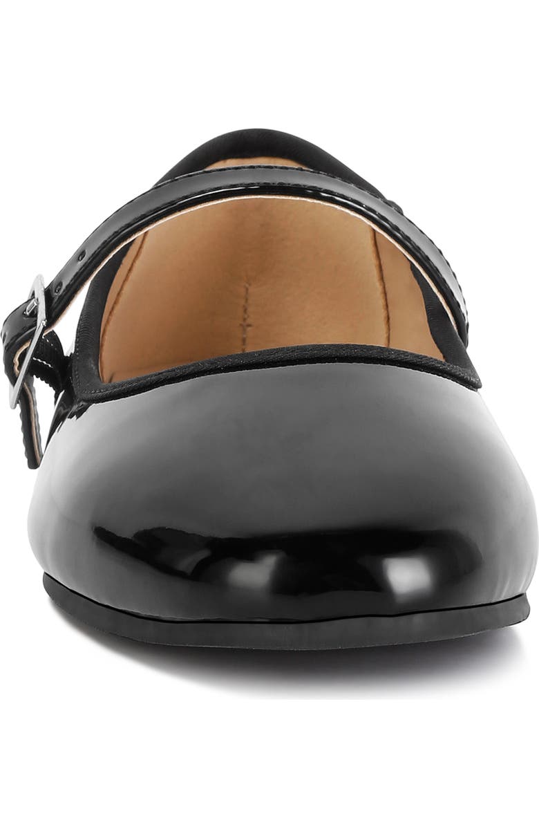 LONDON RAG Posy Mary Jane Flat, Alternate, color, Black