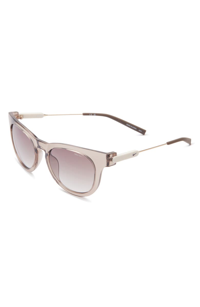 Nike Essence Round Sunglasses, Alternate, color, Sand / Brown Gradient