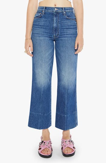 Mother The Maven High Waist Ankle Wide Leg Jeans