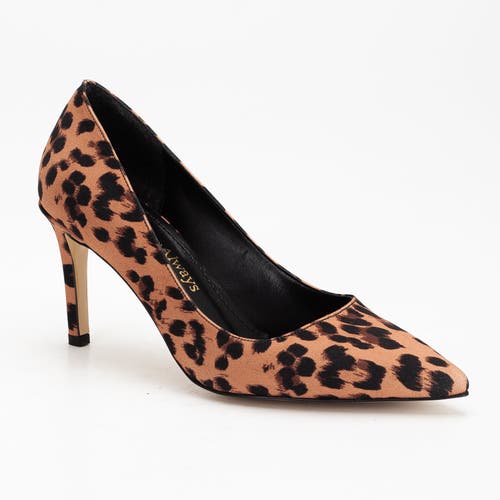 Forever & Always Shoes Perla Pointed Toe Stiletto Pumps In Leopard