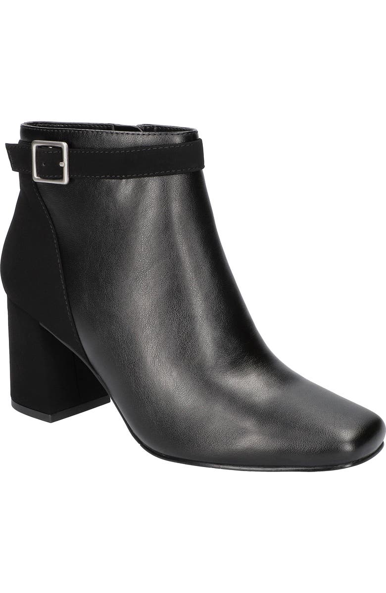 EASY STREET Winnipeg Block Heel Bootie, Main, color, Black/ Lamy