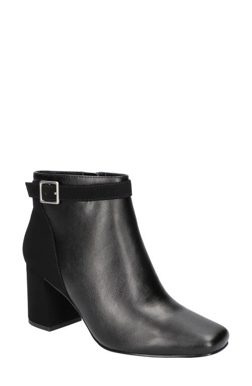 EASY STREET Winnipeg Block Heel Bootie in Black/Lamy 