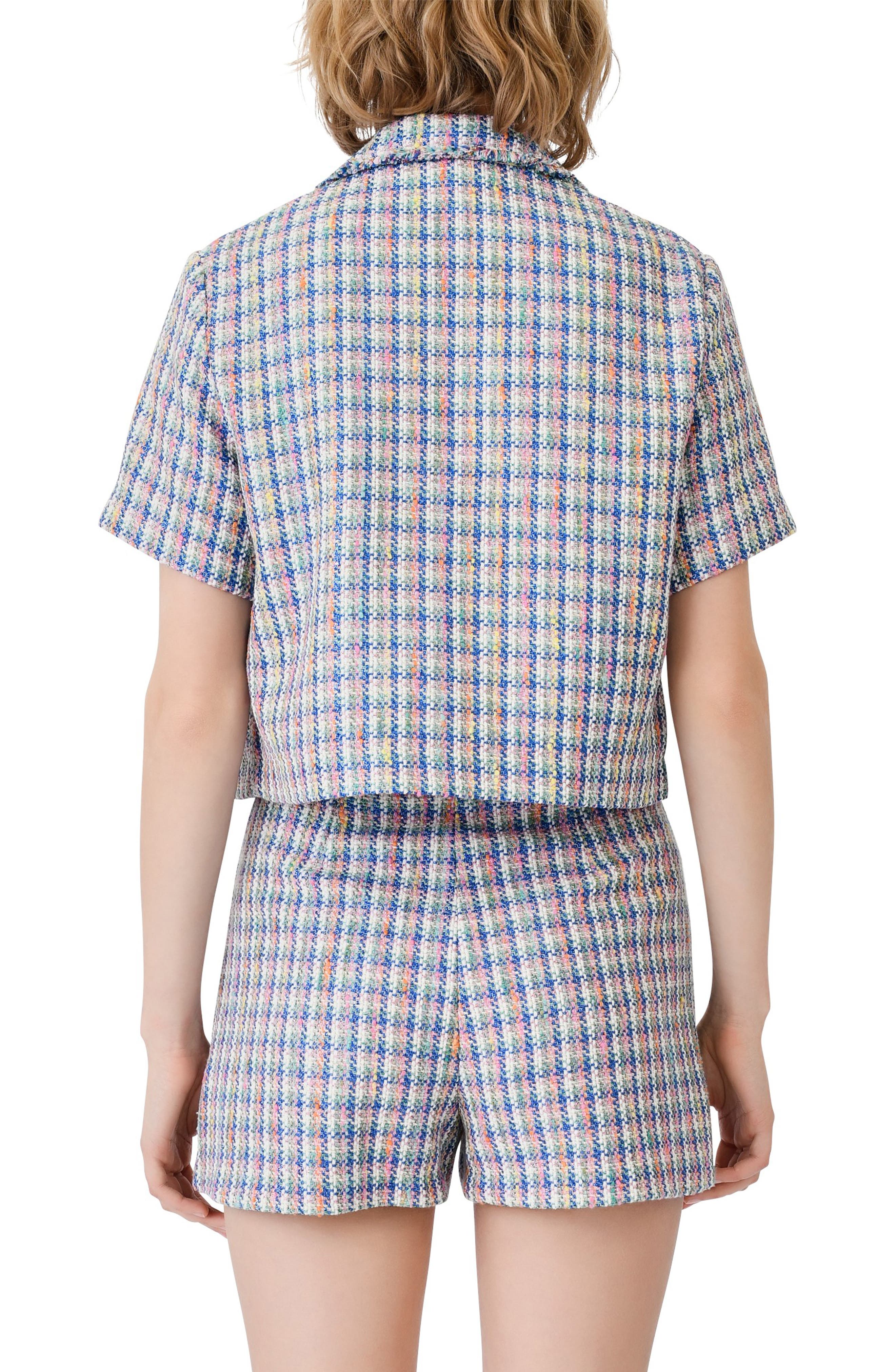 Vizam Short Sleeve Tweed Jacket - image 2