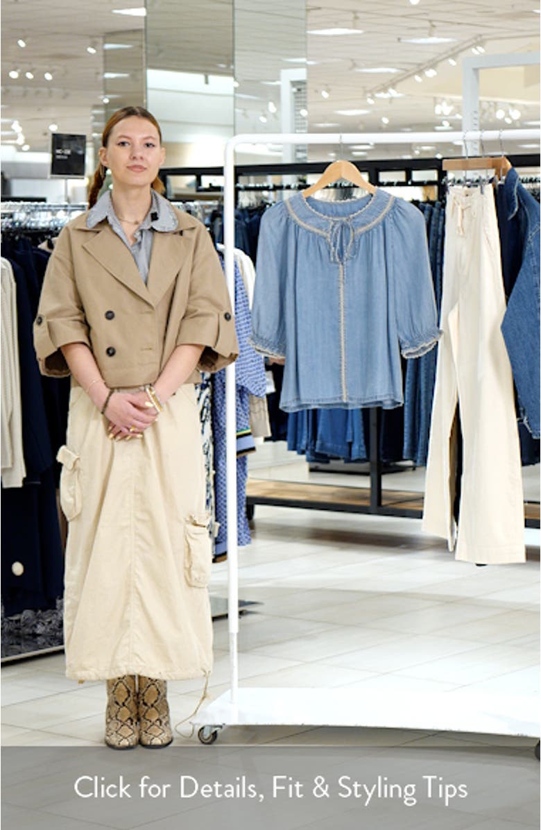 Belina Chambray Top, sales video thumbnail