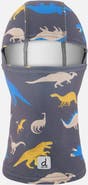 Deux par Deux Dinosaur Brushed Jersey Reflective Stretch Balaclava