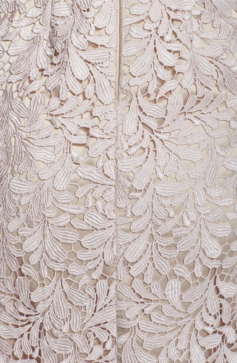 Eliza J Lace Cap Sleeve Shift Dress, Alternate, color,