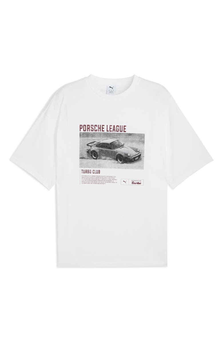 PUMA Porsche League Graphic T-Shirt, Alternate, color, Puma White