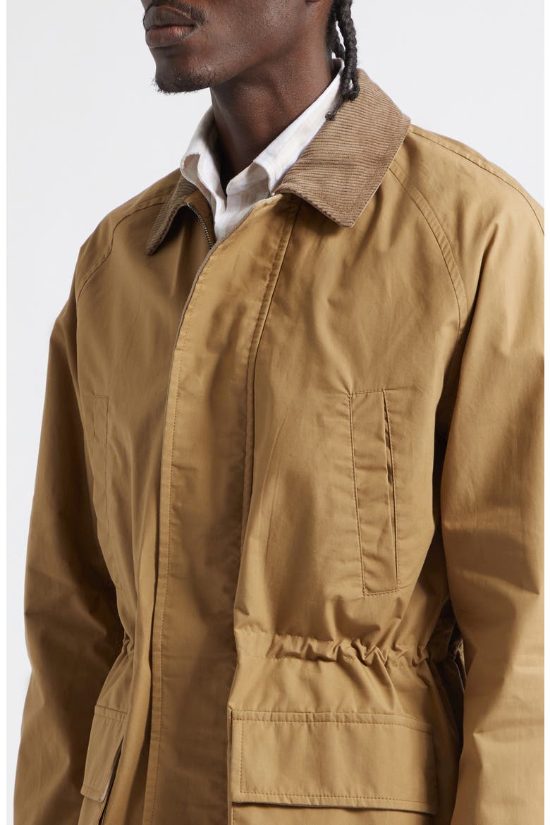 Waxed Cotton Game Coat, Alternate, color, TAN WAX