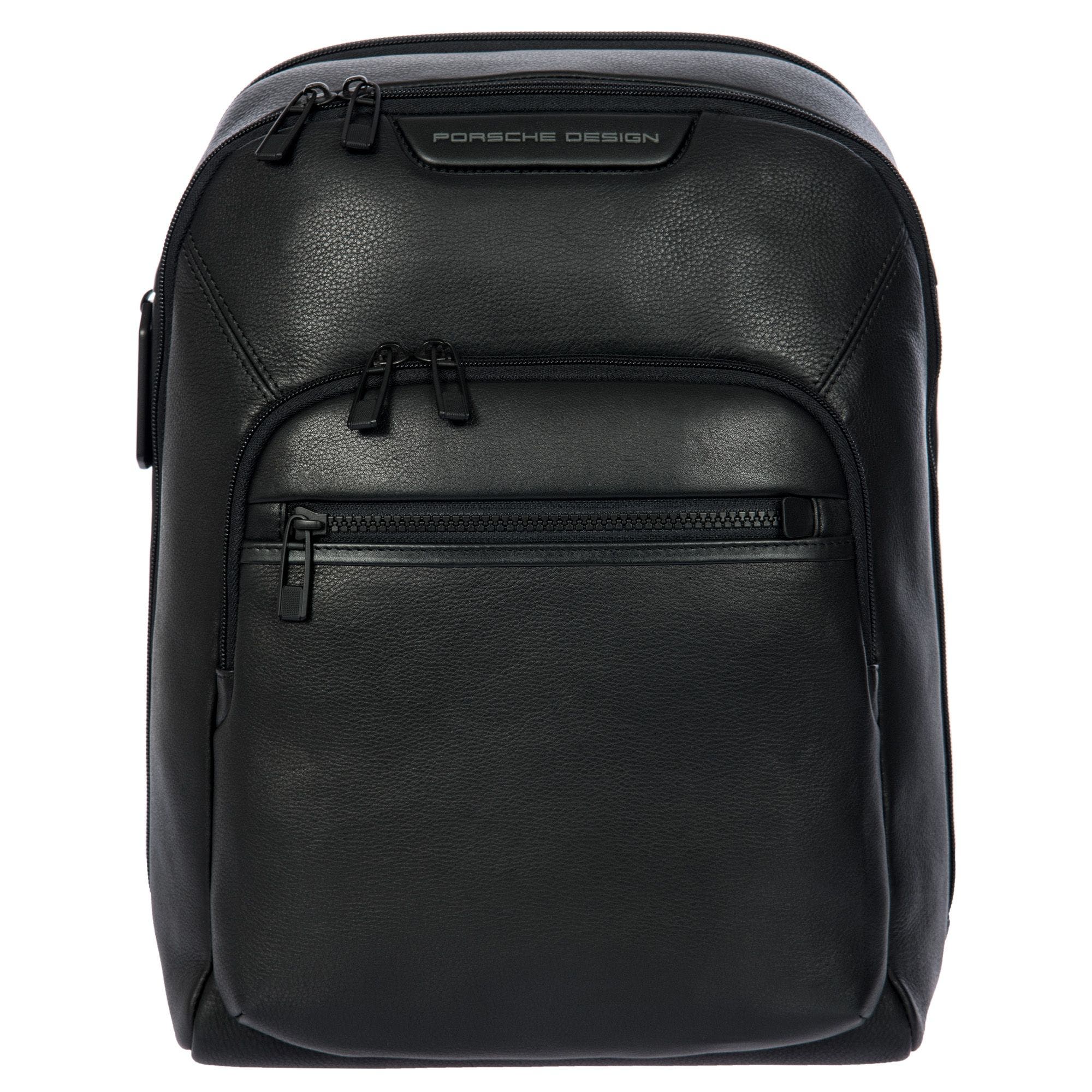Porsche Design Roadster Leather EVO Backpack S, Main, color, Black