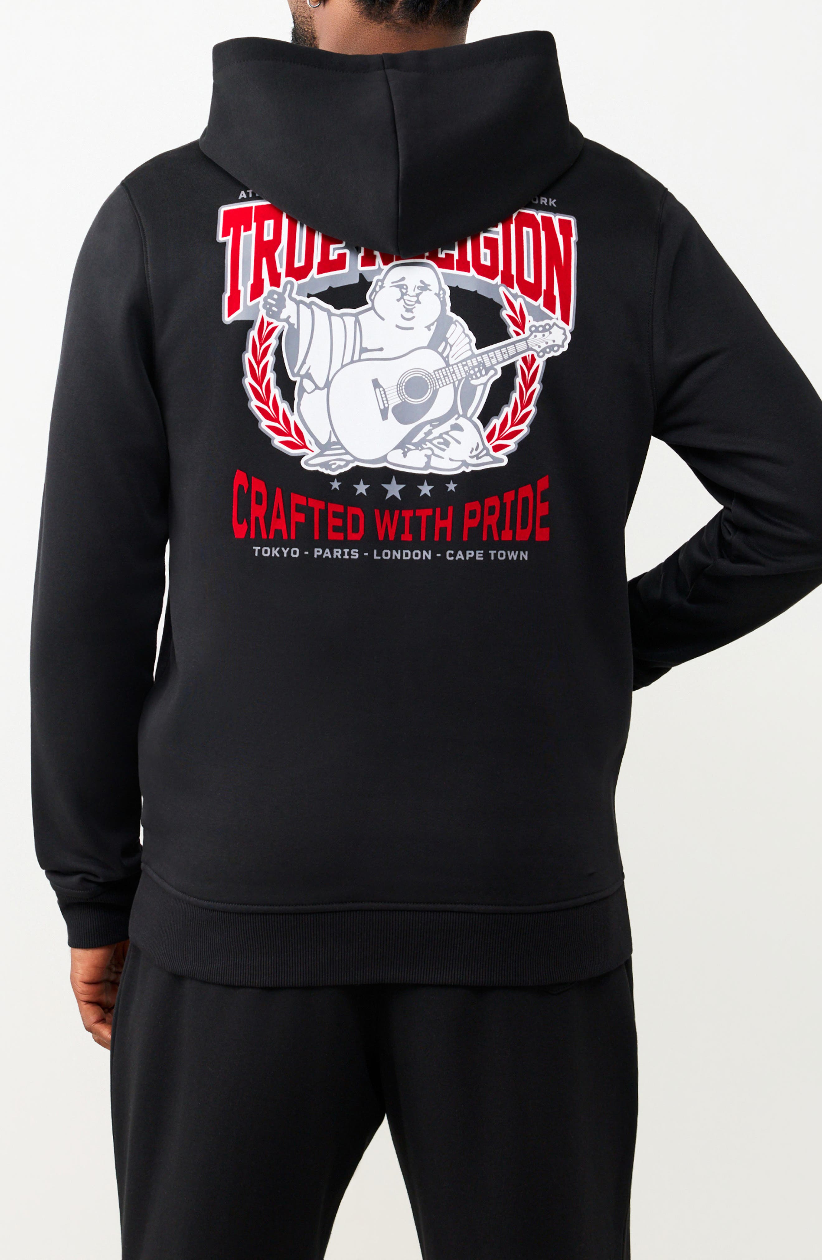 True Religion Wreath Buddha Zip Hoodie (Men) | Nordstromrack